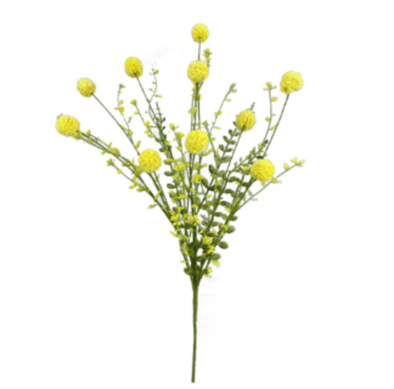 30'' Artificial Yellow Snowball Allium Bush - Floral Stems for Decor-63095YW